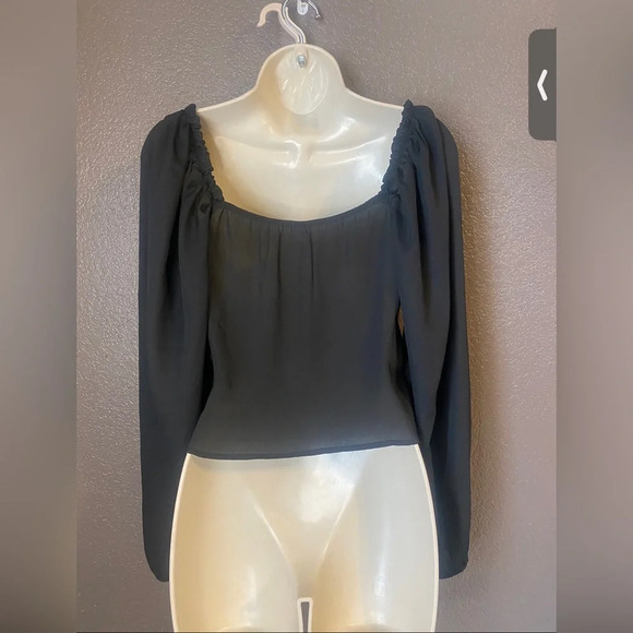 Abound Black Long Sleeve Blouse - Picture 4 of 6